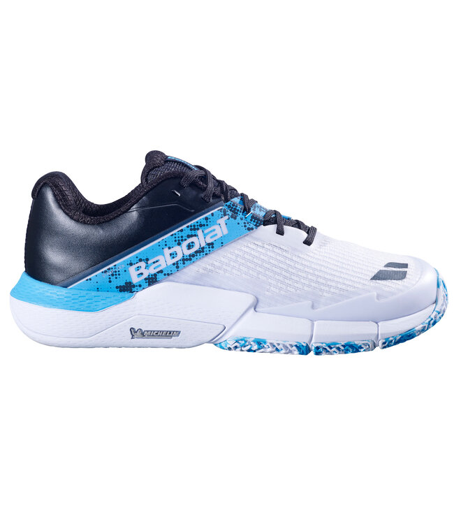 Babolat Movea Padelschoenen White - Cyan Blue