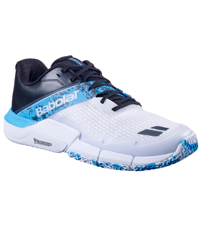 Babolat Movea Padelschoenen White - Cyan Blue