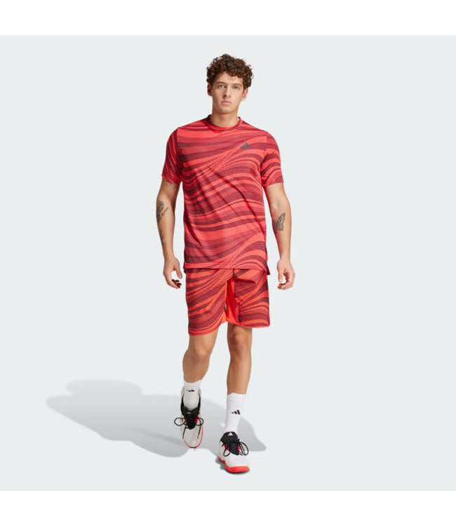 Adidas Club Graphic Tee Climacool Men Red