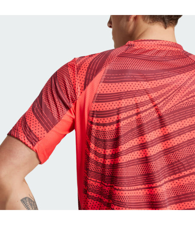 Adidas Club Graphic Tee Climacool Men Red