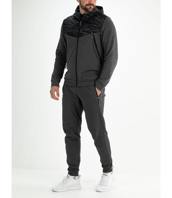 Sjeng Pharrell Hooded Jacket Dark Grey Melange