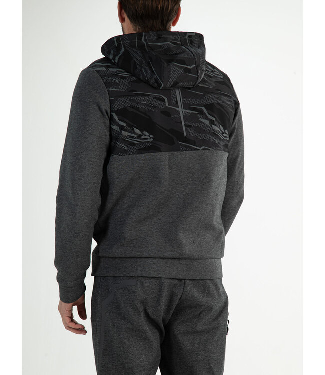 Sjeng Pharrell Hooded Jacket Dark Grey Melange