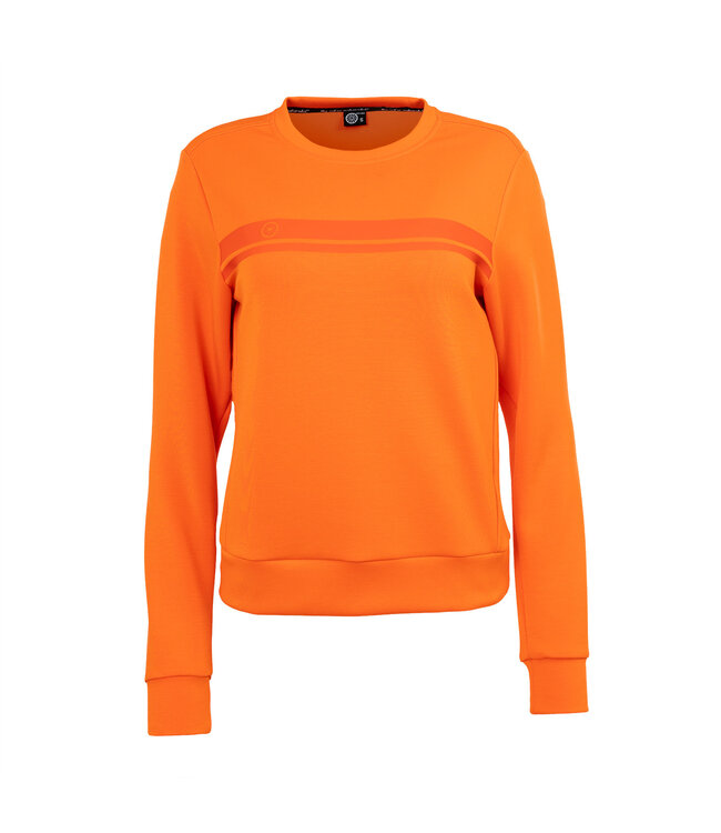 Indian Maharadja Women Soft Supreme Sweater Sunset Orange