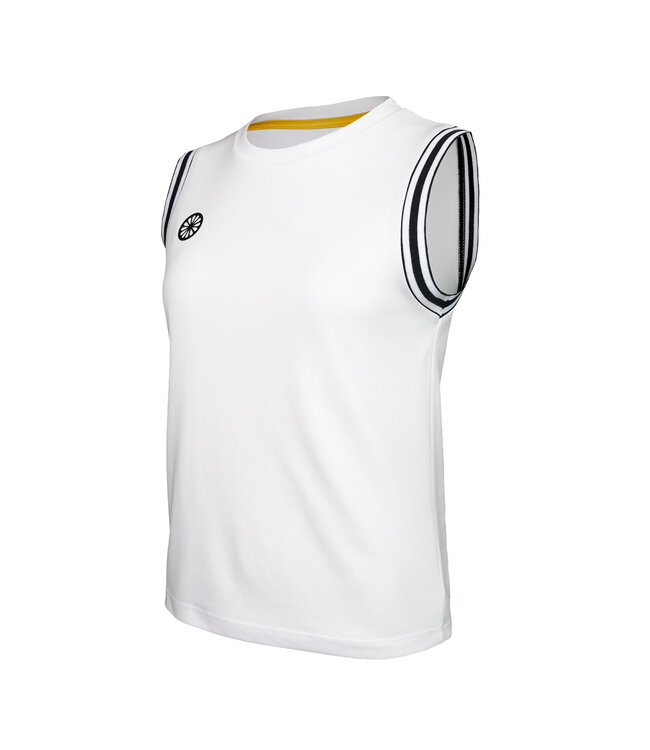 Indian Maharadja Sleeveless Pique Top Women White