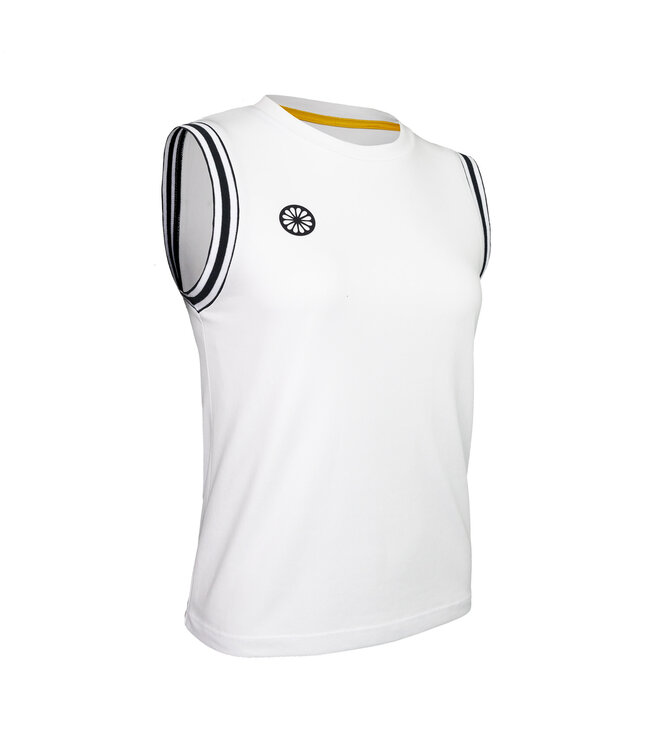 Indian Maharadja Sleeveless Pique Top Women White