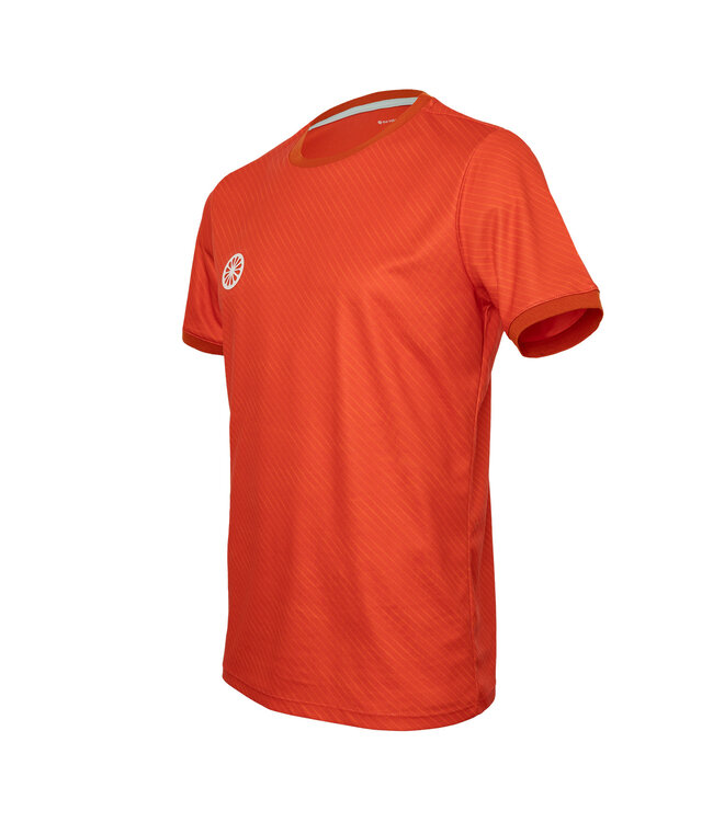 Indian Maharadja Pique Printed Tee Men Sunset Orange