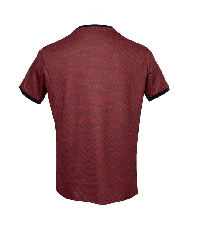 Indian Maharadja Pique Printed Tee Men Bordeaux