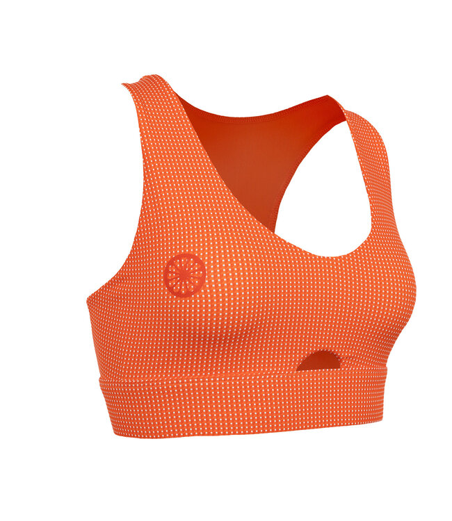 Indian Maharadja Cut-Out Bra Women Sunset Orange