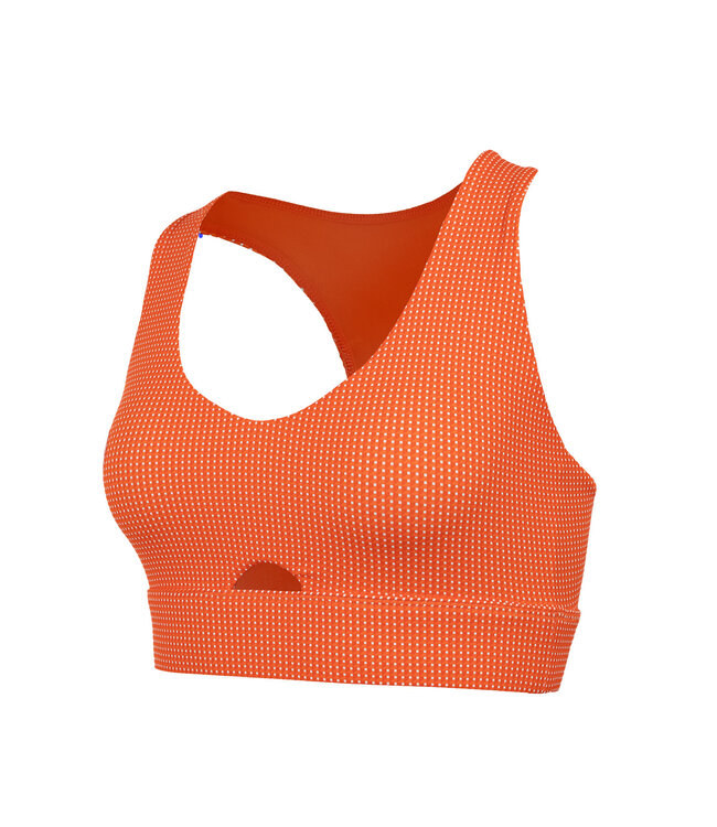 Indian Maharadja Cut-Out Bra Women Sunset Orange