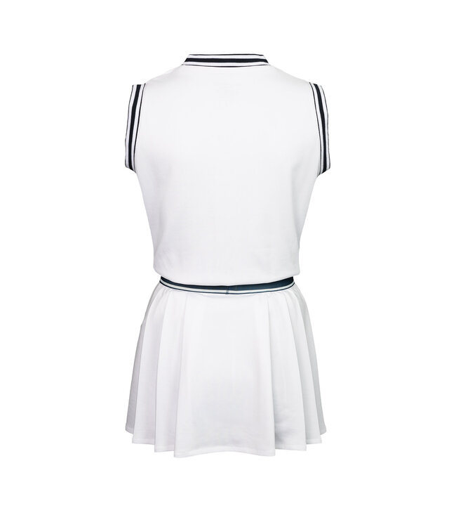 Indian Maharadja Pique 2 Piece Dress White