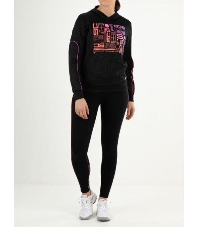 Sjeng Virgile Hooded Top Black