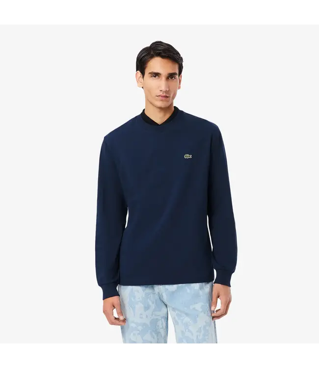 Lacoste Sport  Cotton Longsleeve Shirt Navy