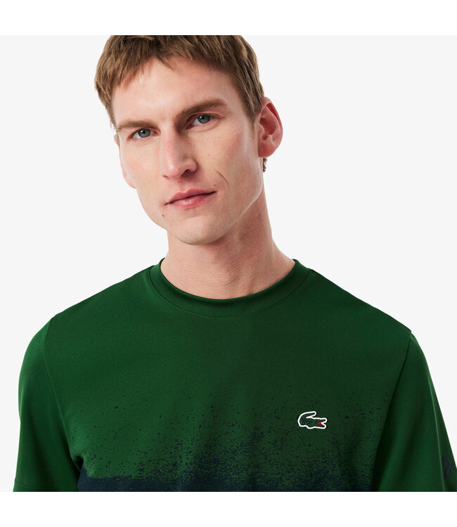 Lacoste Sport Djokovic Tee Green - Navy