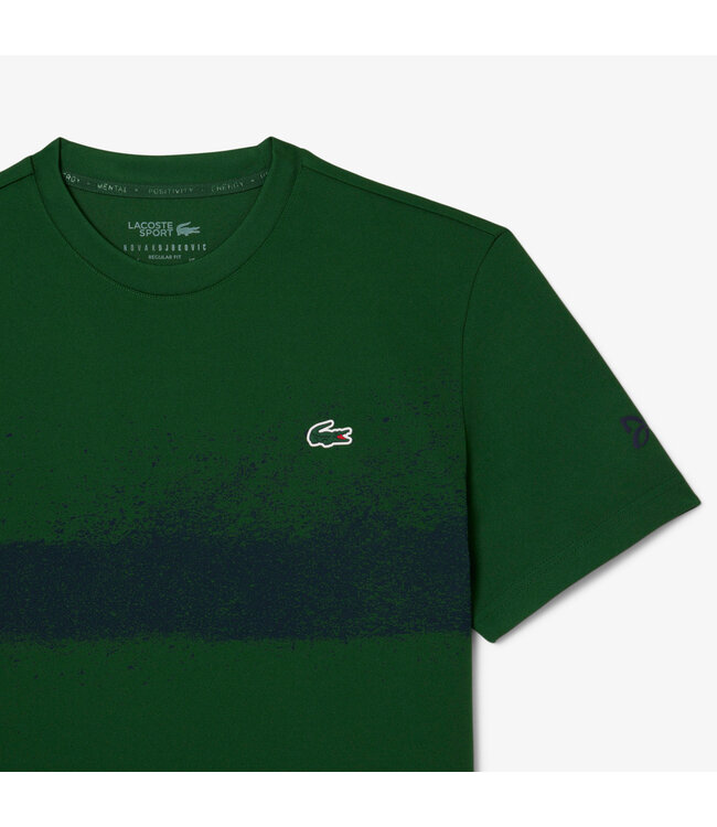 Lacoste Sport Djokovic Tee Green - Navy