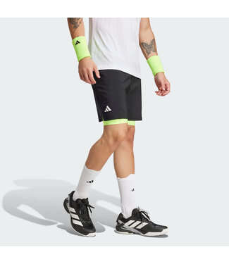 Adidas Adidas Club 2 in 1 Short Black - Yellow