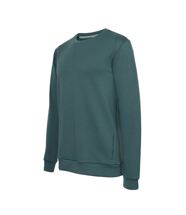 Indian Maharadja Men Soft Supreme Sweater Duck Green