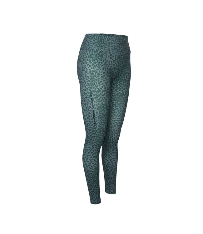Indian Maharadja Women Leopard Tight Duck Green