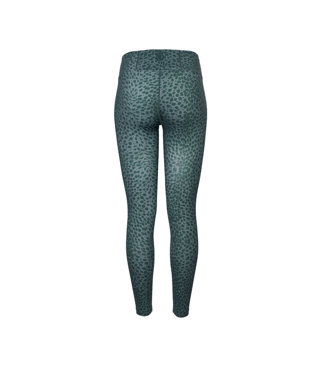 Indian Maharadja Women Leopard Tight Duck Green