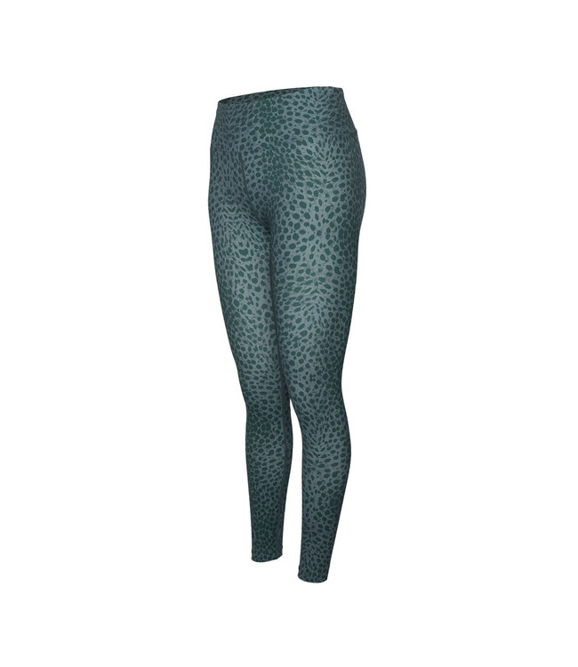 Indian Maharadja Women Leopard Tight Duck Green