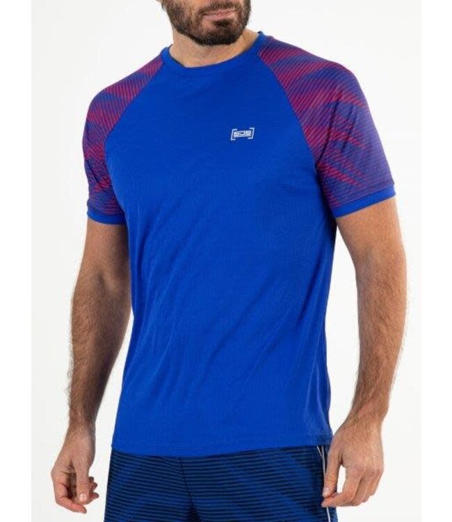 Sjeng Mosley Tee Bleu Neon