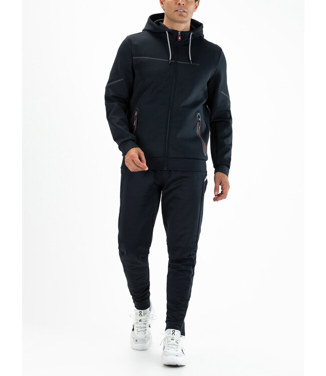 Sjeng Amos Mens Hooded Jacket Navy