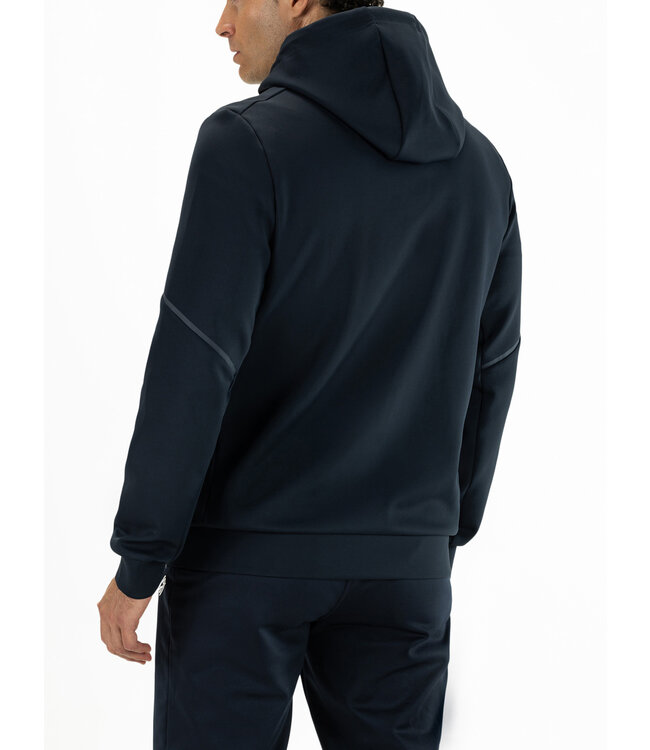 Sjeng Amos Mens Hooded Jacket Navy