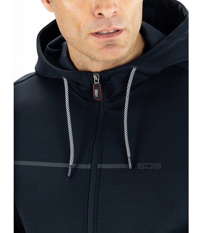 Sjeng Amos Mens Hooded Jacket Navy