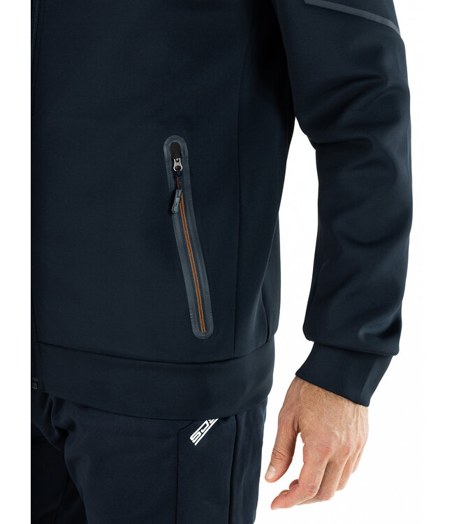 Sjeng Amos Mens Hooded Jacket Navy