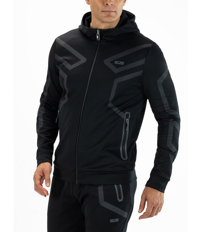 Sjeng Milano Men Hooded Jacket Black