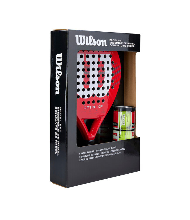 Wilson Optix XP Padelracket & Padelballen (Padel Set)