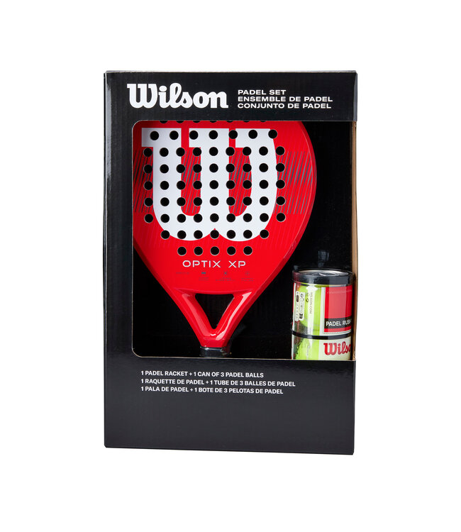 Wilson Optix XP Padelracket & Padelballen (Padel Set)