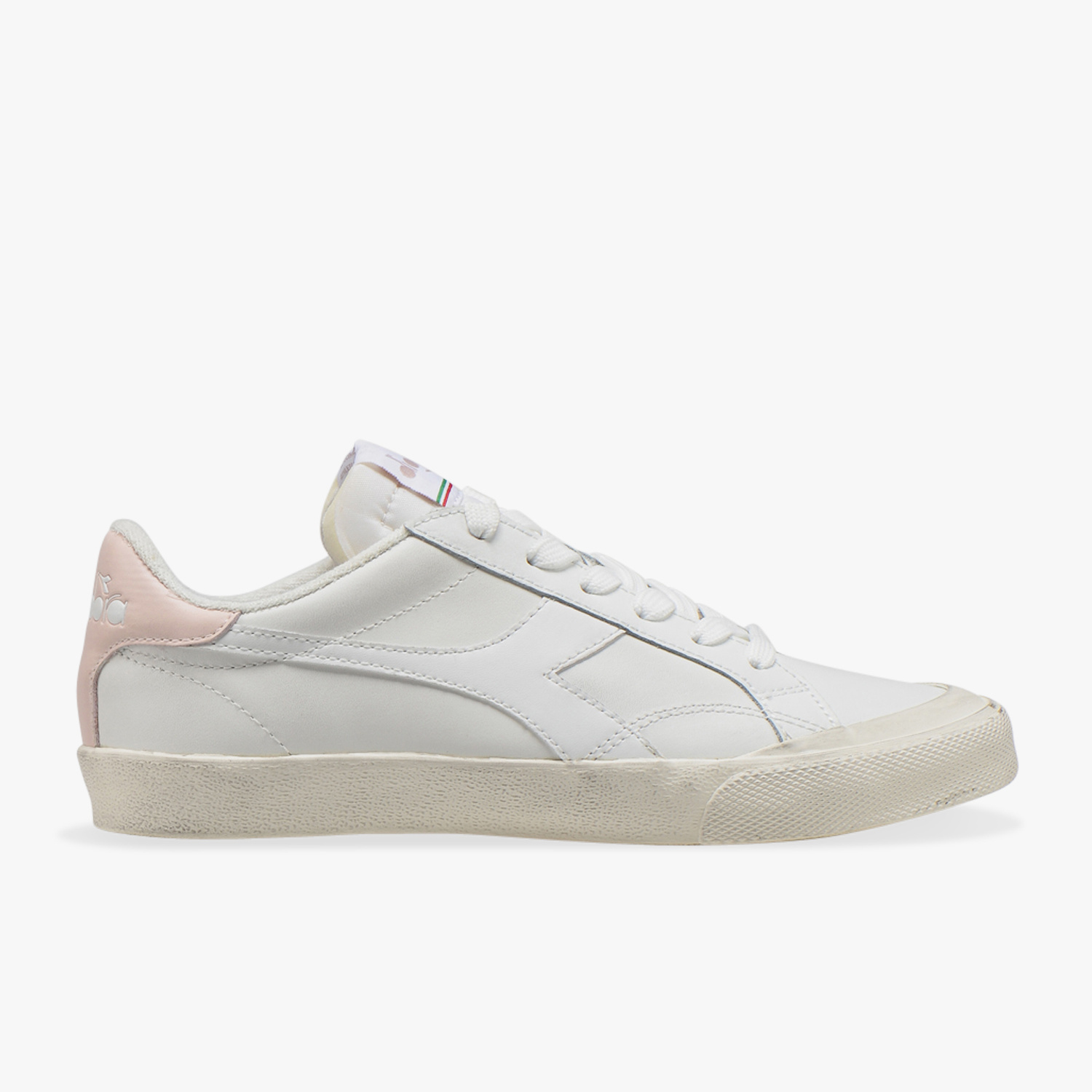Diadora 501176360 Melody leather dirty sneaker laag roze - Finnz
