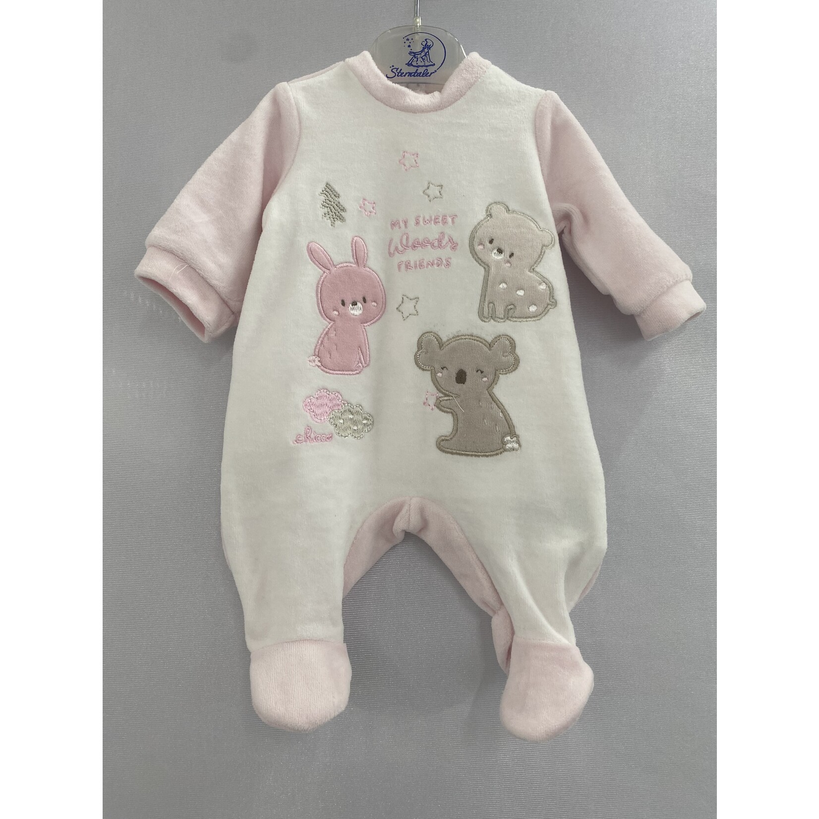 Chicco Chicco Strampler rosa mit Hase Grösse 44