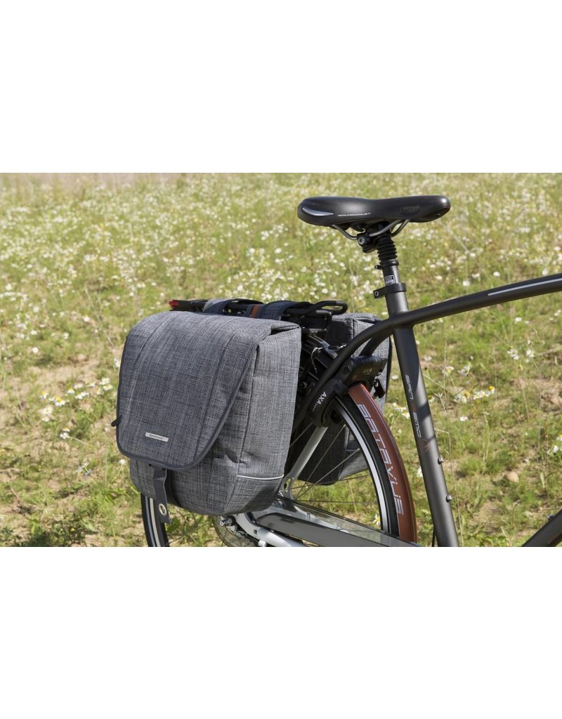 spreken Onafhankelijk Simuleren Avero dubbele tas grijs 25L - fietstas-discounter.nl