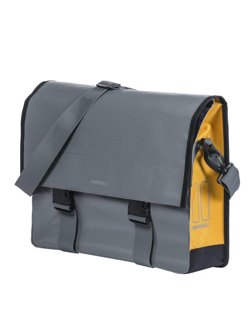 Basil Urban Load Messenger Bag grijs/goud 15-17L