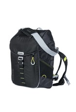 Basil Miles backpack black lime (+LED) 17L