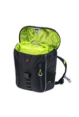 Basil Miles backpack black lime (+LED) 17L