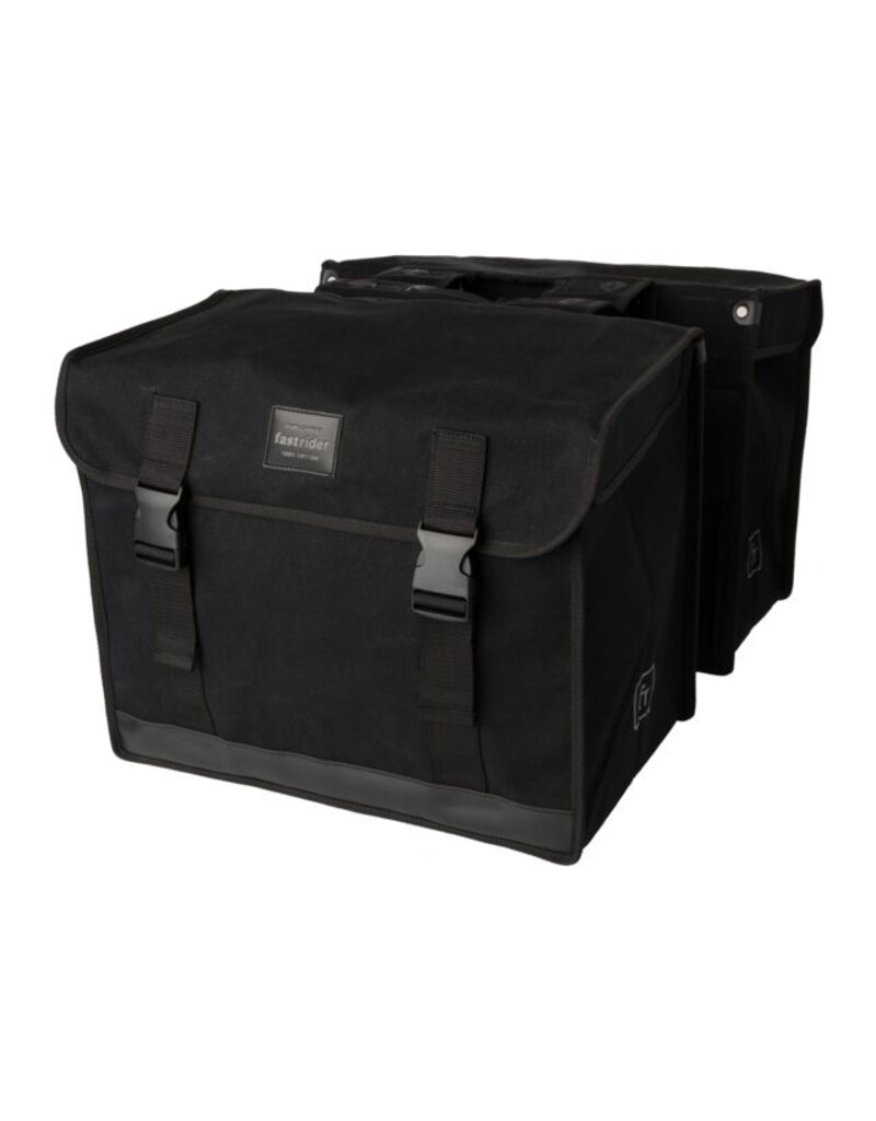 Fastrider CANVAS 65L DUBBELE FIETSTAS BASICS ZWART