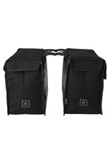 Fastrider CANVAS 65L DUBBELE FIETSTAS BASICS ZWART