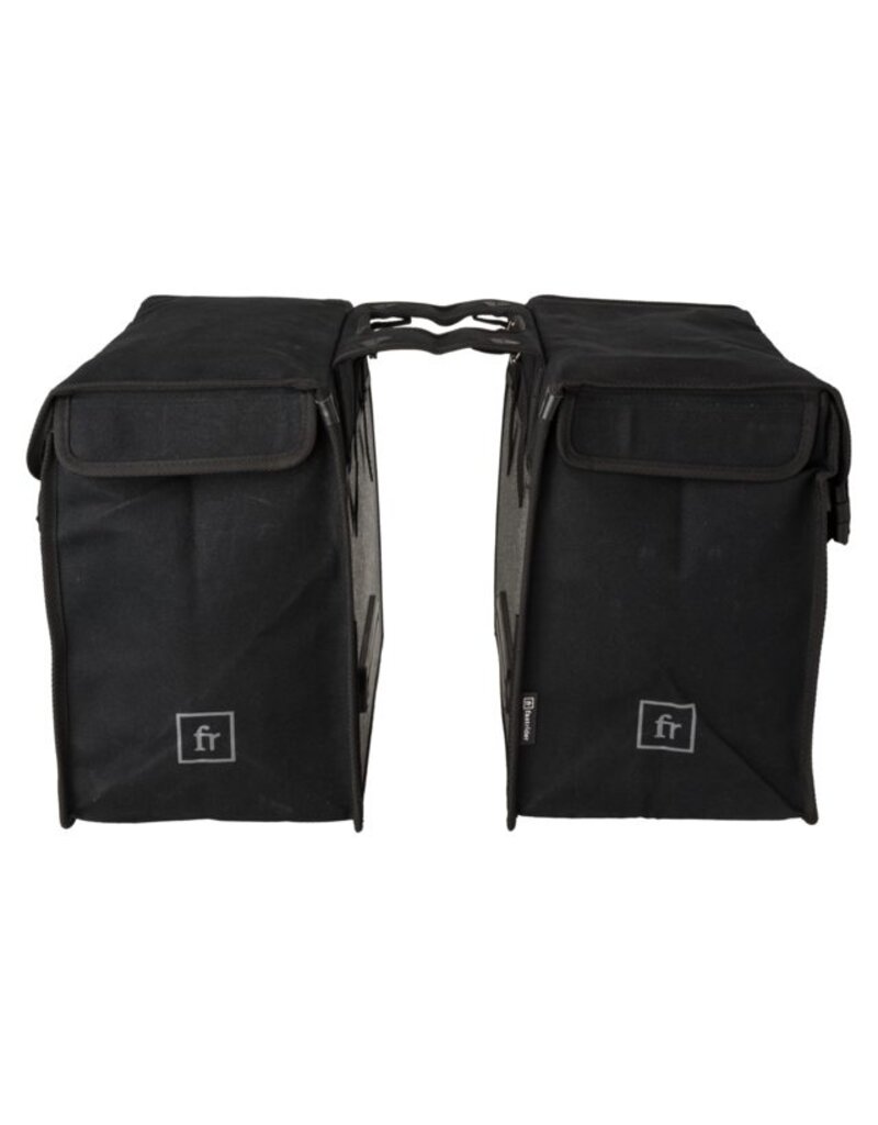 Fastrider CANVAS 65L DUBBELE FIETSTAS BASICS ZWART