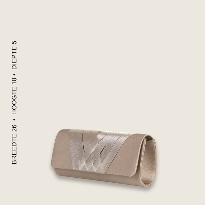 Clutch bag Suka (champagnee)