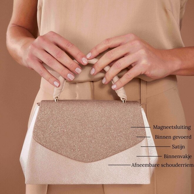 Clutch Thalia (pastel roze)