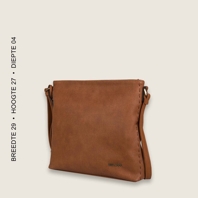 Crossbody bag Gerbera (cognac)