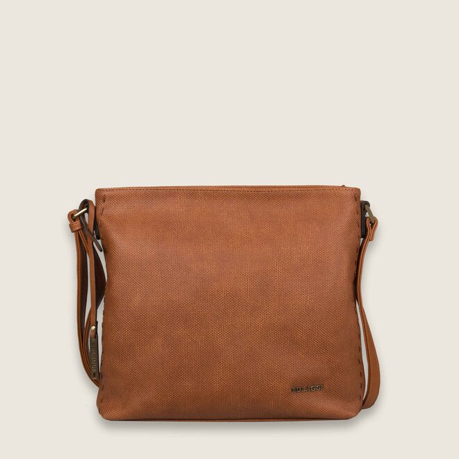 Crossbody bag Gerbera (cognac)