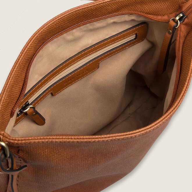 Crossbody bag Gerbera (cognac)