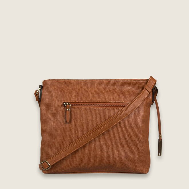 Crossbody bag Gerbera (cognac)