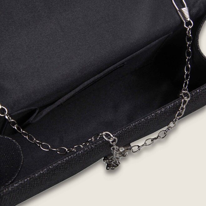 clutch Glitter Dionne (zwart)