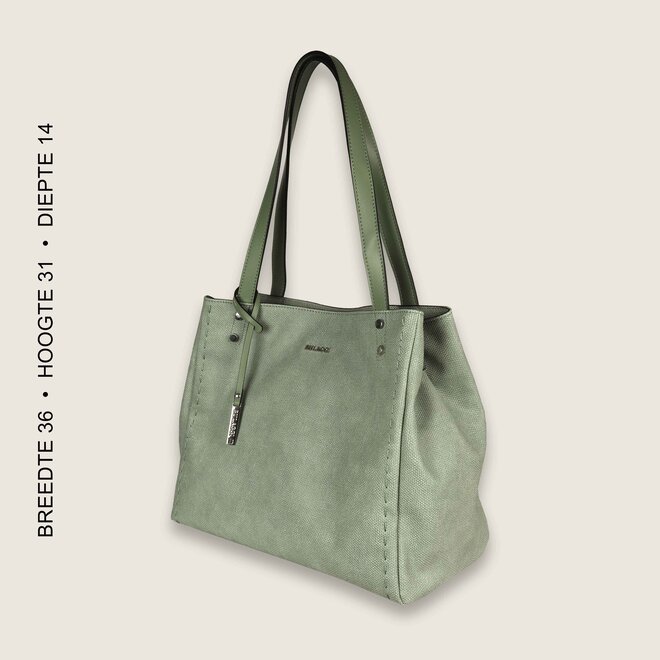 Gerbera shopper (patina groen)