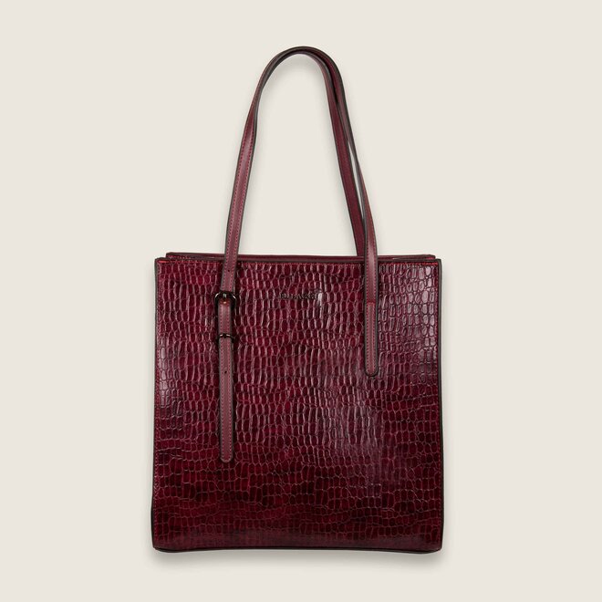 Irene shopping bag (burgundy)