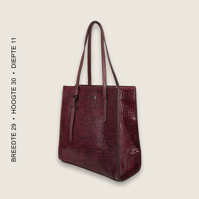 Irene shopping bag (burgundy)